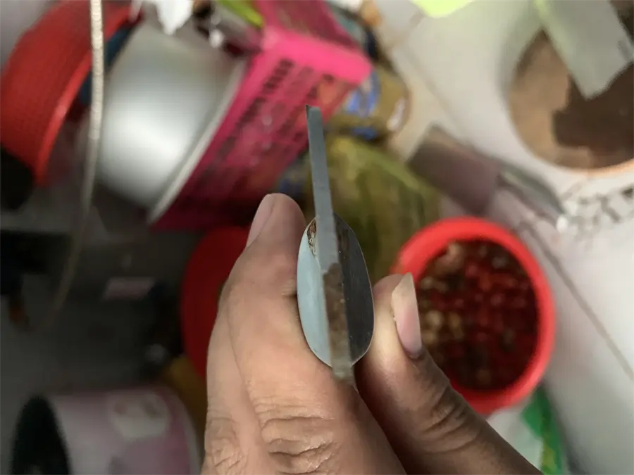 Khách hàng review Dao chặt inox Delites LK-2102 1