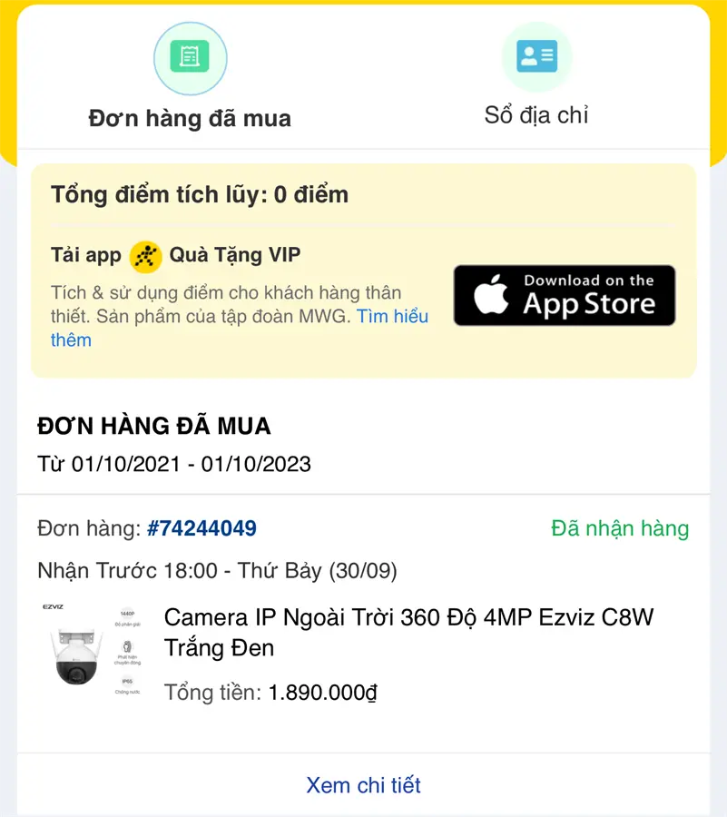 Khách hàng review Camera IP Ngoài Trời 360 Độ 4MP Ezviz C8W 6
