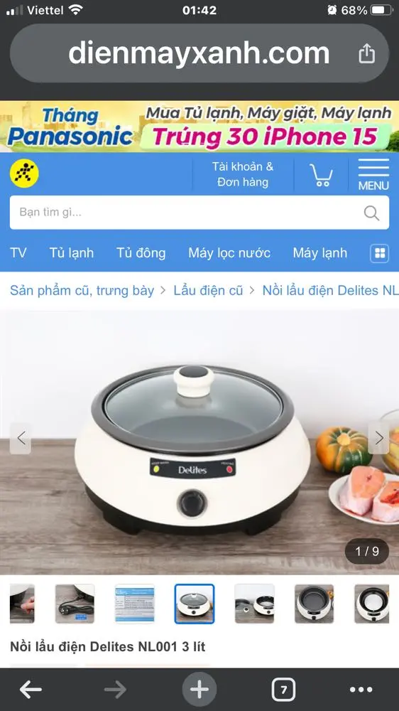 Khách hàng review Nồi lẩu điện Delites NL001 3 lít 10