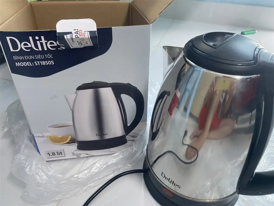 Khách hàng review Bình đun siêu tốc Delites 1.8 lít ST18S05 4
