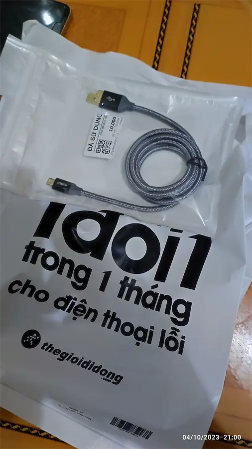 Khách hàng review Cáp sạc và truyền dữ liệu USB-A - Micro USB 10.5W 1m eValu LTM-01 2