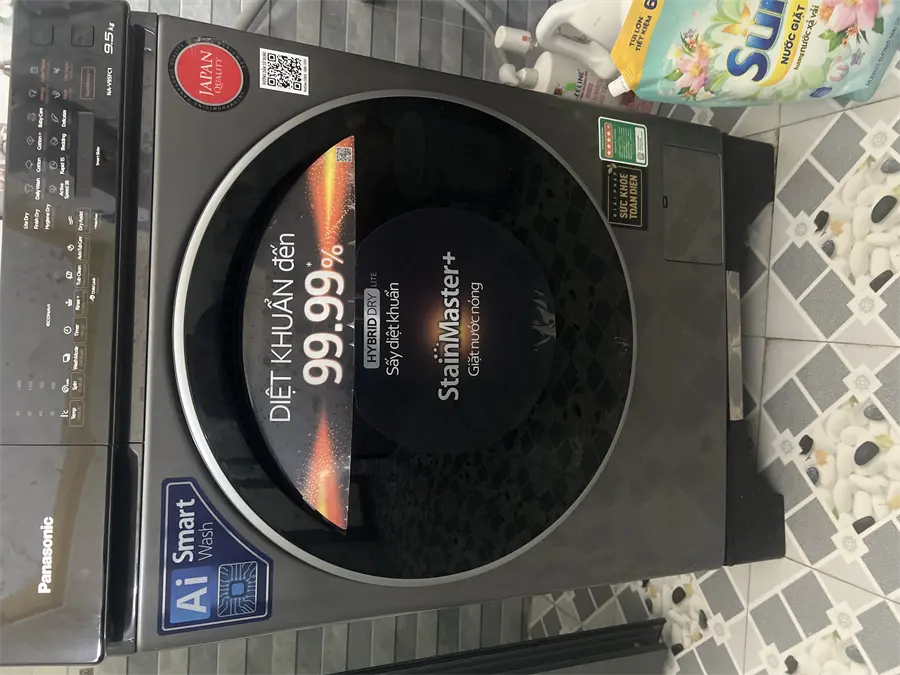 Khách hàng review Máy giặt Panasonic Inverter giặt 9.5 kg - sấy tiện ích 2 kg NA-V95FC1LVT 30
