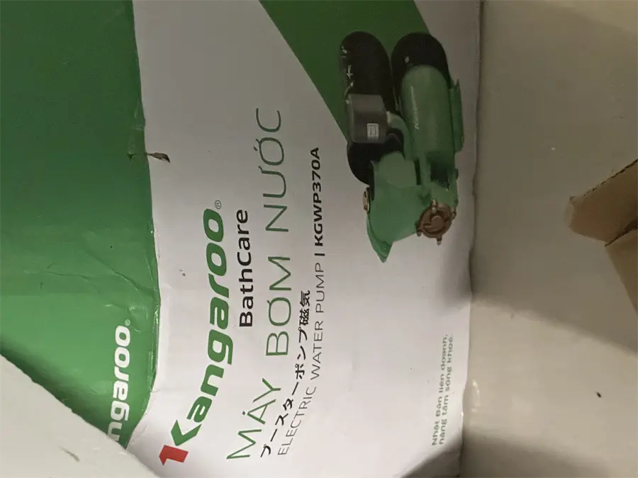 Khách hàng review Máy bơm nước tăng áp Kangaroo KGWP370A 370W 1