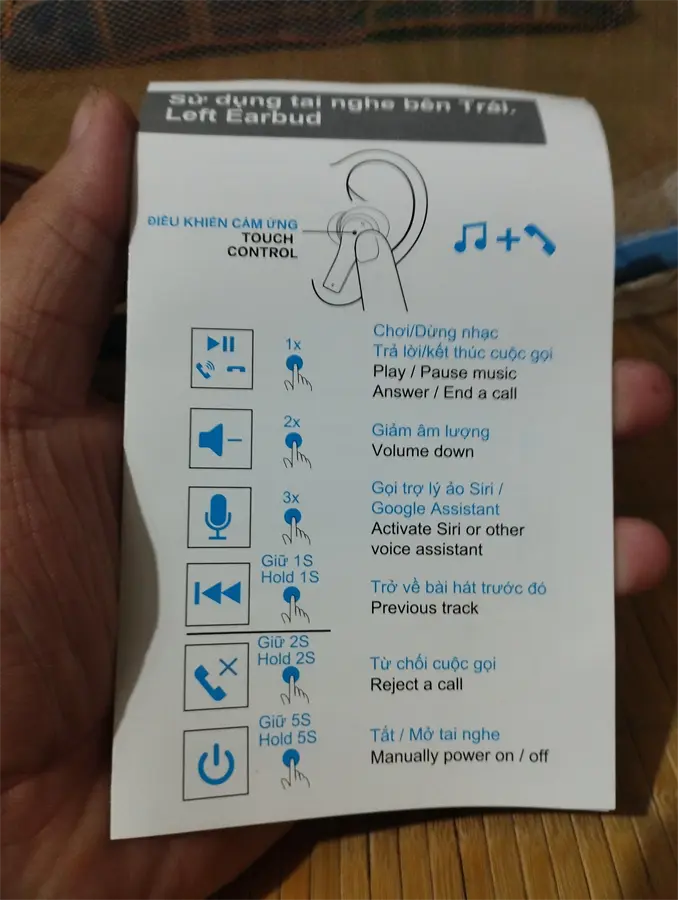 Khách hàng review Tai nghe Bluetooth True Wireless Mozard Air 6 3