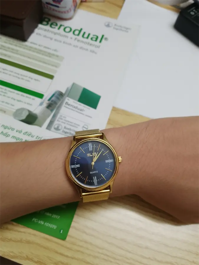 Khách hàng review Đồng hồ ELIO 38 mm Nam ES046-01 2