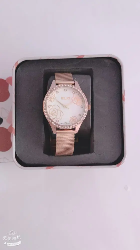 Khách hàng review Đồng hồ ELIO Flower 33 mm Nữ ES124-02 1