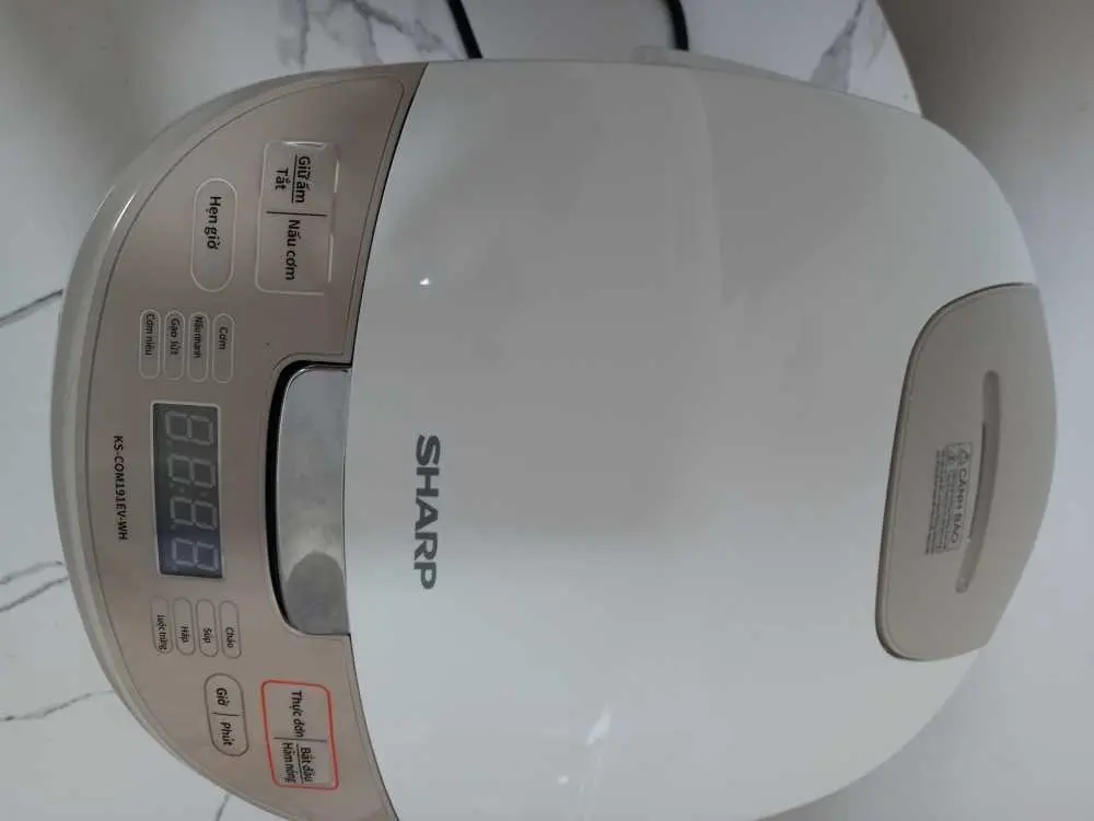 Khách hàng review Nồi cơm điện tử Sharp 1.8 lít KS-COM191EV-WH 11