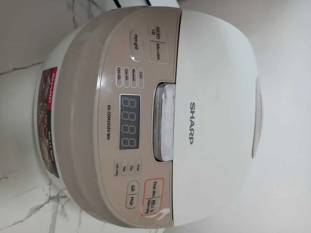 Khách hàng review Nồi cơm điện tử Sharp 1.8 lít KS-COM191EV-WH 13