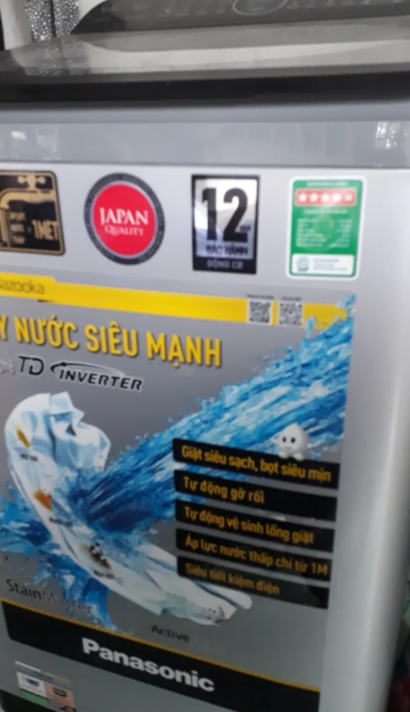 Khách hàng review Máy giặt Panasonic Inverter 9.5 kg NA-FD95X1LRV 9