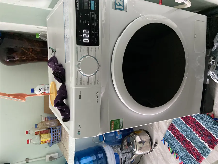 Khách hàng review Máy giặt Casper Inverter 9.5 KG WF-95I140BWC 12