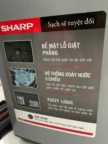 Khách hàng review Máy giặt Sharp 7.5 Kg ES-Y75HV-S 5