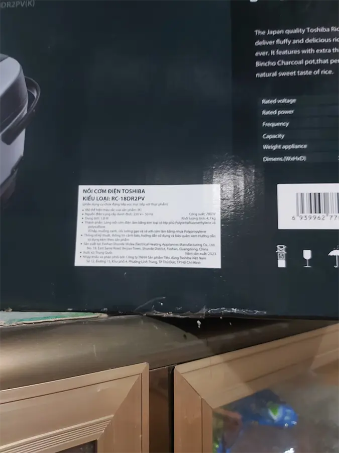 Khách hàng review Nồi cơm điện tử Toshiba 1.8 lít RC-18DR2PV(K) 6