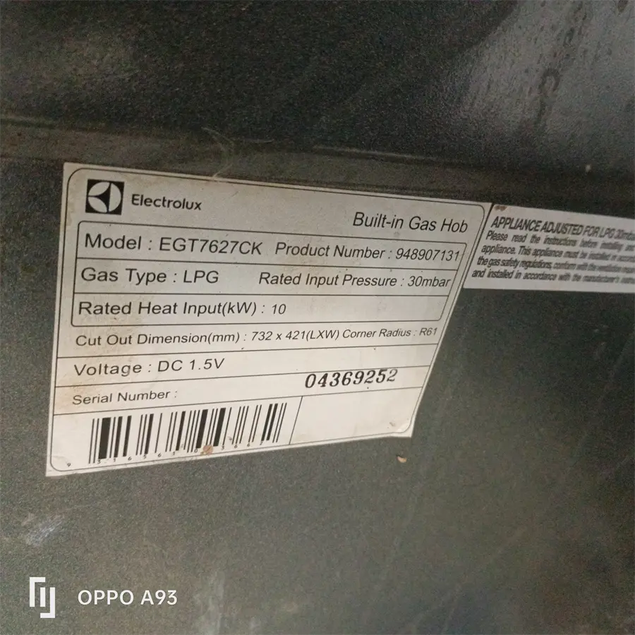 Khách hàng review Bếp ga âm Electrolux EGT7627CK 1