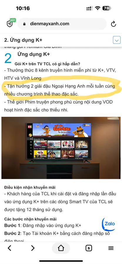 Khách hàng review Google Tivi TCL 4K 65 inch 65P635 3