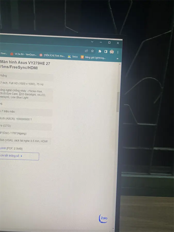 Khách hàng review Màn hình Asus VY279HE 27 inch FHD/IPS/75Hz/1ms/FreeSync/HDMI 1