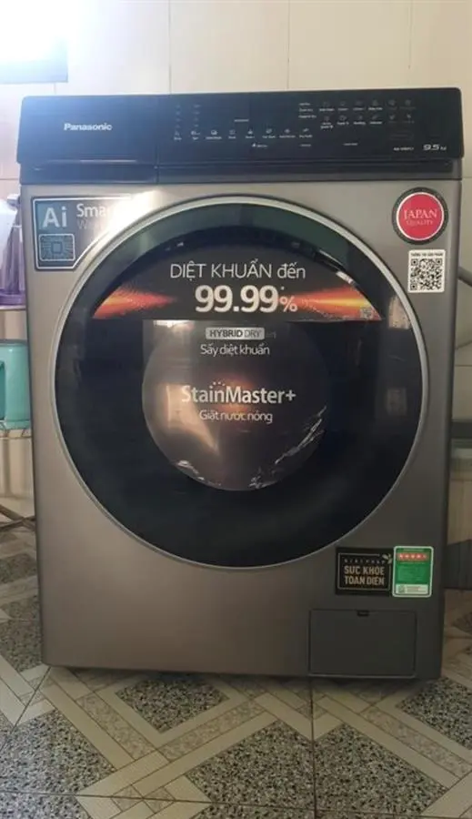 Khách hàng review Máy giặt Panasonic Inverter giặt 9.5 kg - sấy tiện ích 2 kg NA-V95FC1LVT 16