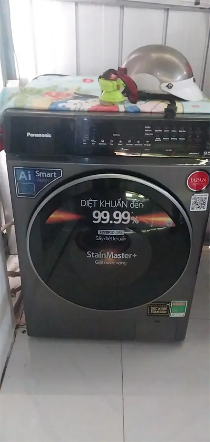 Khách hàng review Máy giặt Panasonic Inverter giặt 9.5 kg - sấy tiện ích 2 kg NA-V95FC1LVT 12