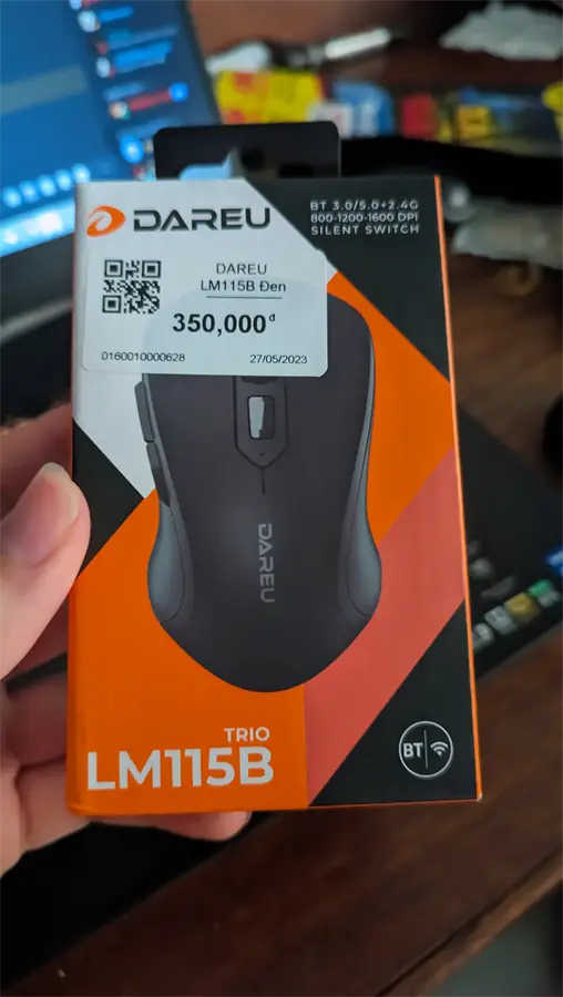 Khách hàng review Chuột Bluetooth Silent DareU LM115B 9