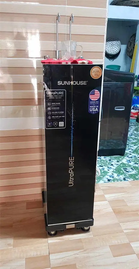 Khách hàng review Máy lọc nước RO nóng nguội lạnh Hydrogen Sunhouse UltraPURE SHA76210KL 10 lõi 32
