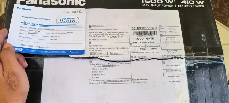 Khách hàng review Máy hút bụi dạng hộp Panasonic MC-CG371AN46 1