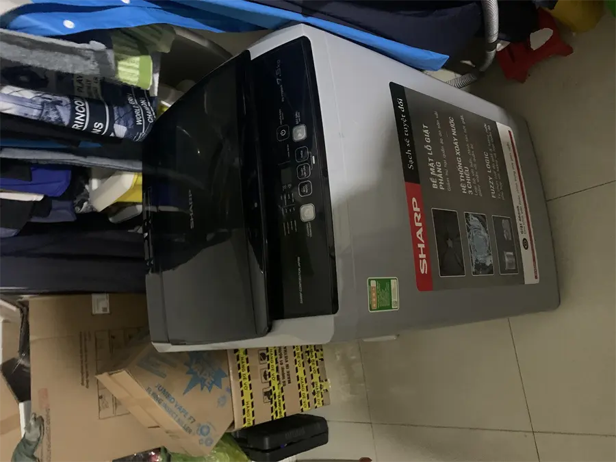 Khách hàng review Máy giặt Sharp 7.5 Kg ES-Y75HV-S 4