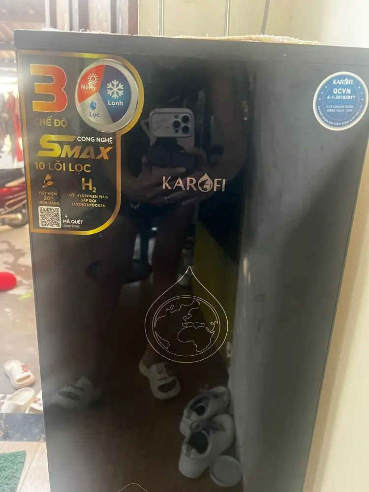 Khách hàng review Máy lọc nước RO nóng nguội lạnh Hydrogen Karofi KAD-X39 10 lõi 33