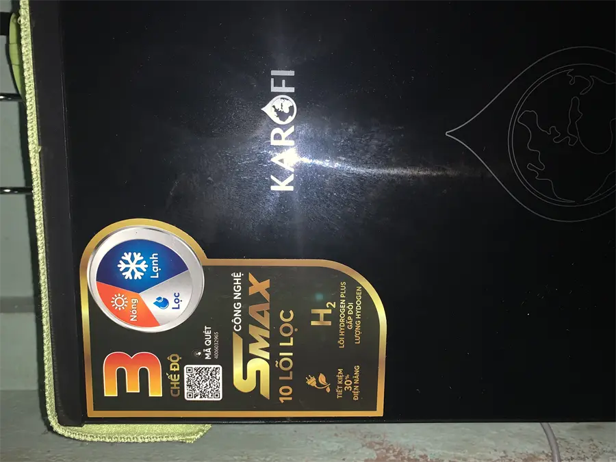Khách hàng review Máy lọc nước RO nóng nguội lạnh Hydrogen Karofi KAD-X39 10 lõi 31