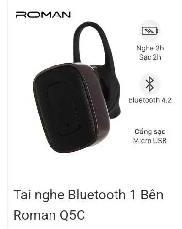 Khách hàng review Tai nghe Bluetooth 1 Bên Roman Q5C 1