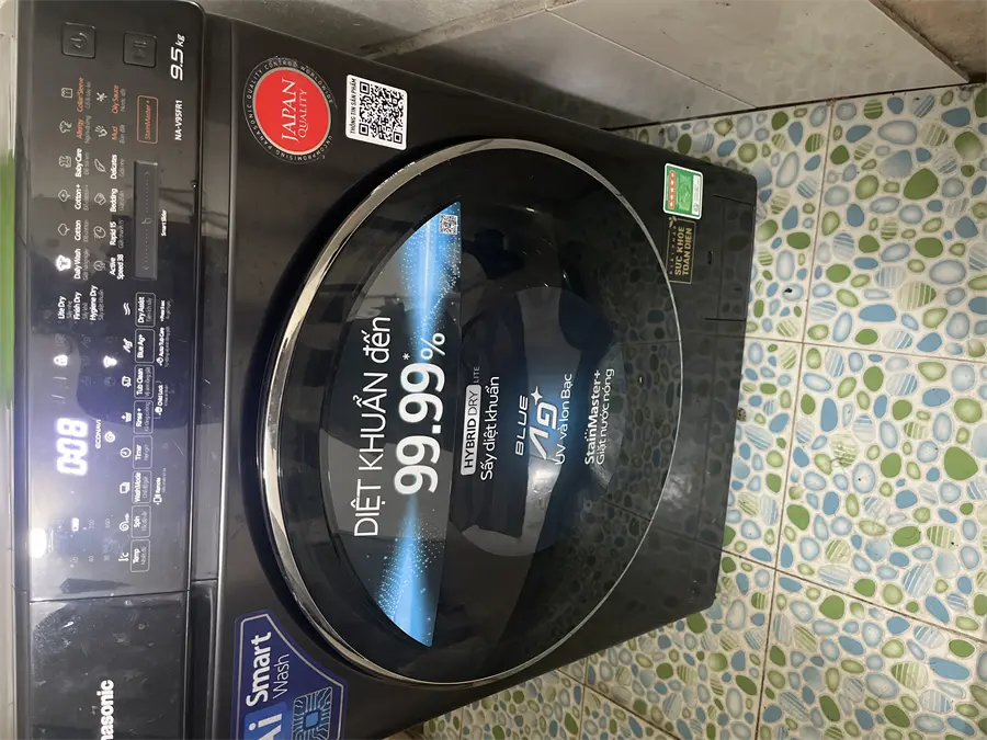 Khách hàng review Máy giặt Panasonic Inverter giặt 9.5 kg - sấy tiện ích 2 kg NA-V95FR1BVT 5