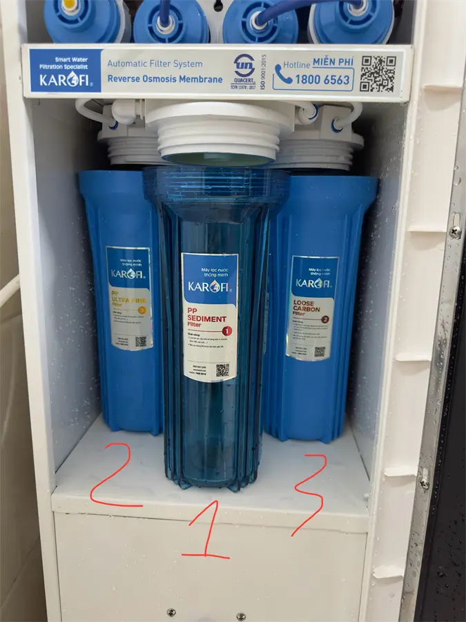 Khách hàng review Máy lọc nước RO Hydrogen Karofi M-I129/H 9 lõi 3