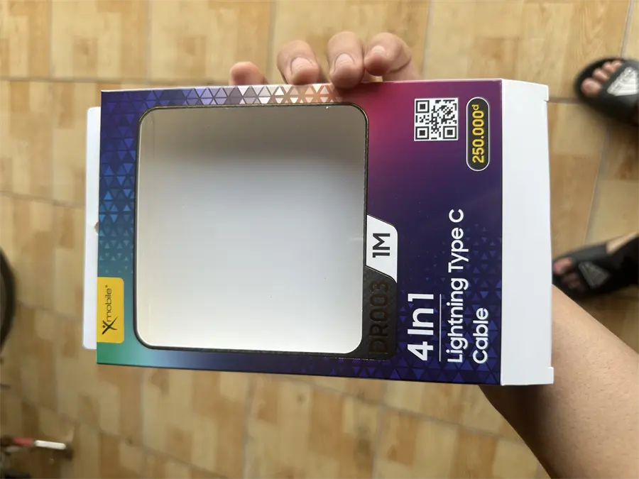 Khách hàng review Cáp Đa Năng 4 in 1 Lightning Type C 1m Xmobile DR003 2
