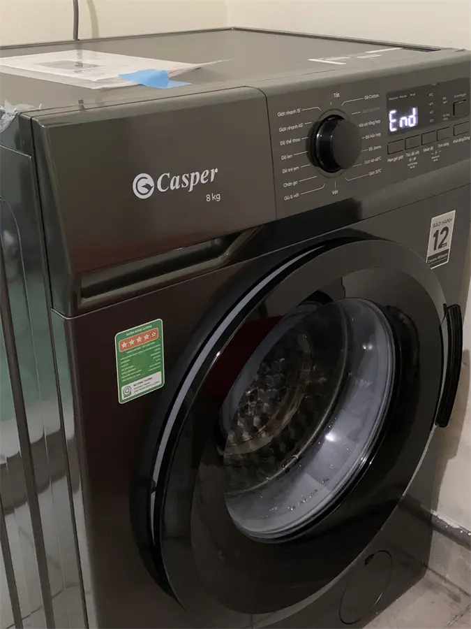 Khách hàng review Máy giặt Casper Inverter 8 kg WF-8VG1 2