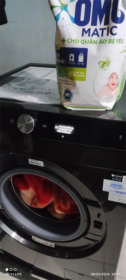 Khách hàng review Máy giặt Samsung AI Inverter 9kg WW90TP44DSB/SV 6