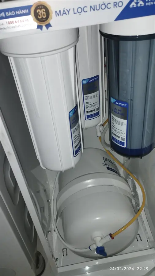 Khách hàng review Máy lọc nước RO Hydrogen Hòa Phát HWS1B 1022 10 lõi 9