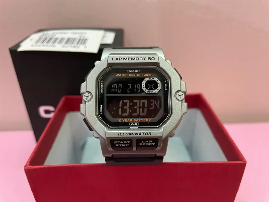 Khách hàng review Đồng hồ Casio Timeless 44.5 mm Nam WS-1400H-1BVDF 3
