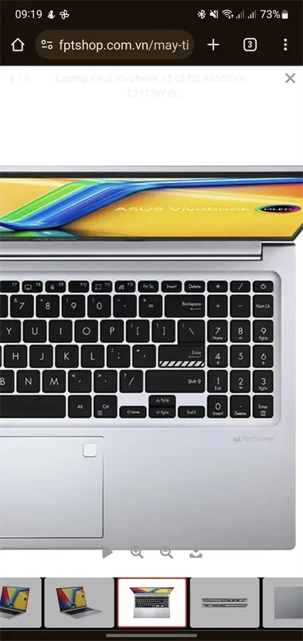 Khách hàng review Laptop Asus Vivobook 15 OLED A1505VA - L1341W (i5 13500H, 16GB, 512GB, Full HD OLED, Win11) 5