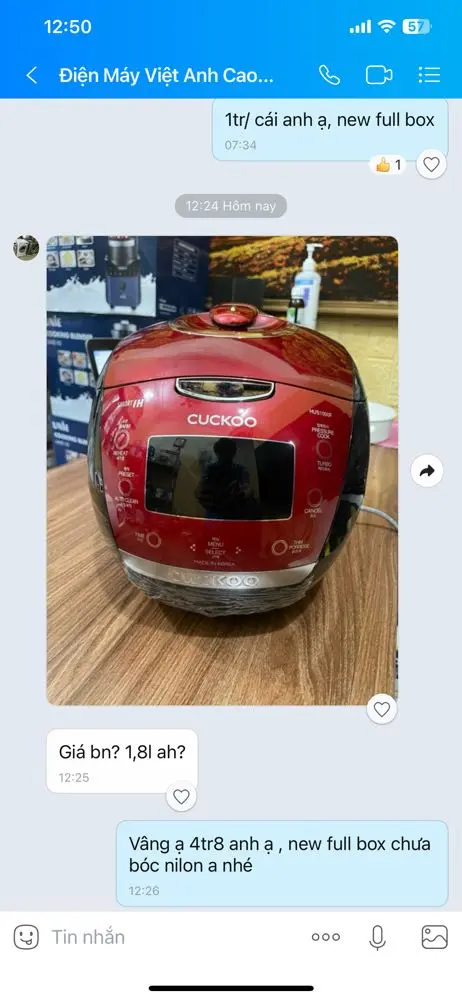 Khách hàng review Nồi cơm áp suất cao tần Cuckoo 1.8 lít CRP-HUS1000F 3