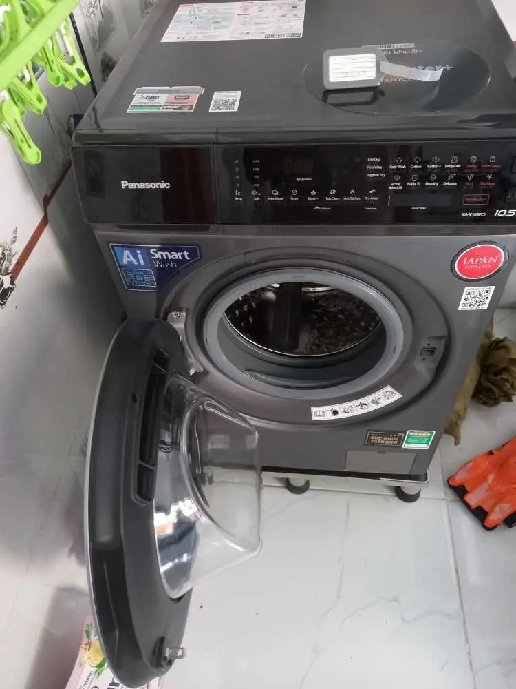 Khách hàng review Máy giặt Panasonic Inverter giặt 10.5 kg - sấy tiện ích 2 kg NA-V105FC1LV 8