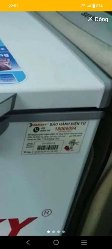 Khách hàng review Tủ Đông Sanaky 100 lít VH162HY2 8