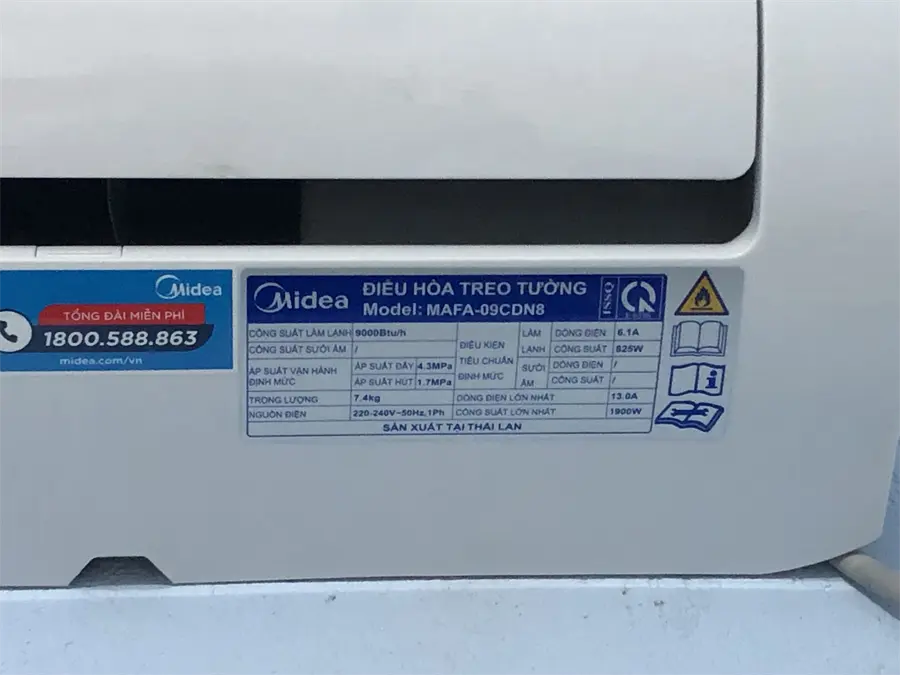 Khách hàng review Máy lạnh Midea Inverter 1 HP MAFA-09CDN8 66