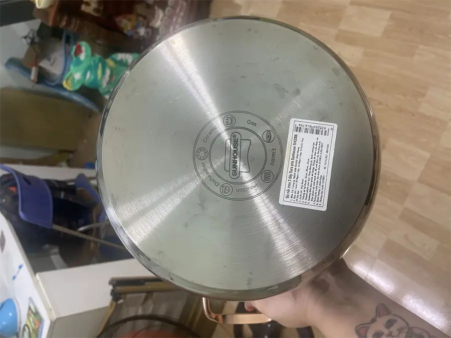 Khách hàng review Bộ 3 nồi inox 3 đáy nắp kính Sunhouse SHG306 8