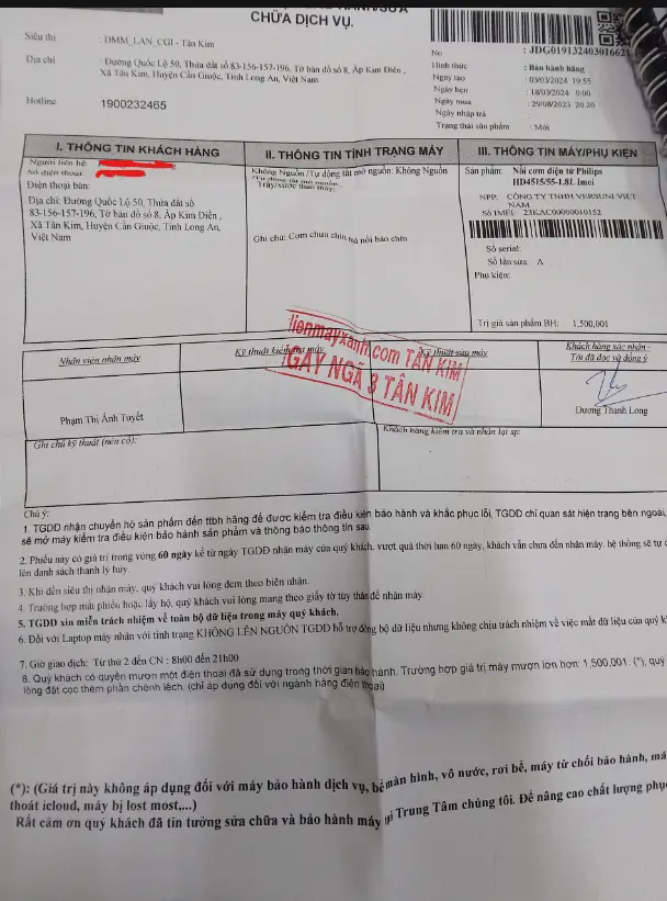 Khách hàng review Nồi cơm điện tử Philips 1.8 lít HD4515/55 1