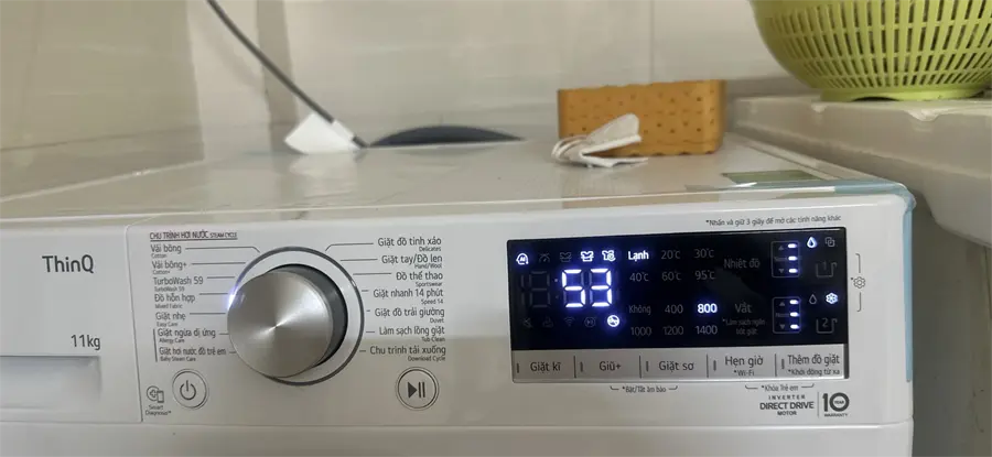 Khách hàng review Máy giặt LG AI DD Inverter 11 kg FV1411S4WA 2