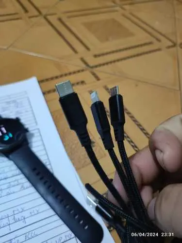 Khách hàng review Cáp sạc và truyền dữ liệu 3 đầu USB-A - Lightning Type-C Micro USB 15W 1m Xmobile DR002 2