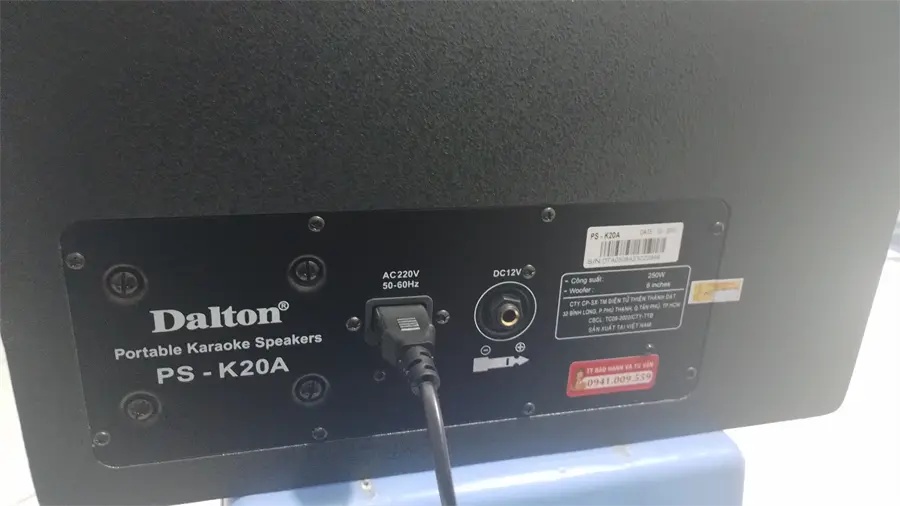 Khách hàng review Loa karaoke xách tay Dalton PS-K20A 250W 2