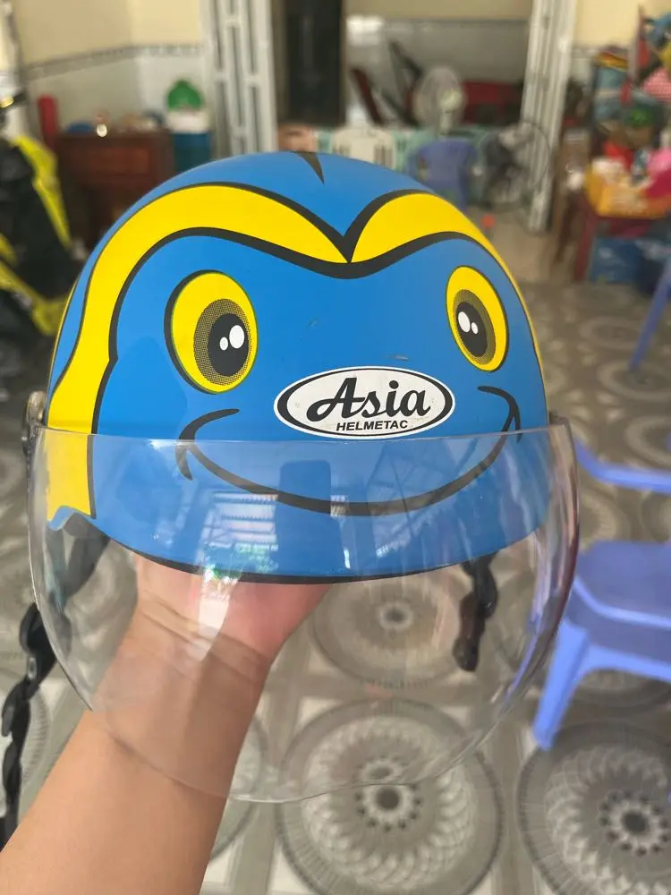 Khách hàng review Mũ trẻ em 1/2 size S Asia MT-103KS xanh dương 1