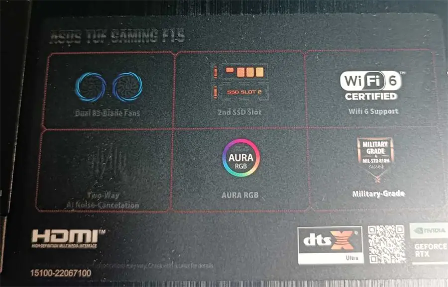 Khách hàng review Laptop Asus TUF Gaming F15 FX506HF i5 11400H/8GB/512GB/4GB RTX2050/144Hz/Win11 (HN014W) 2