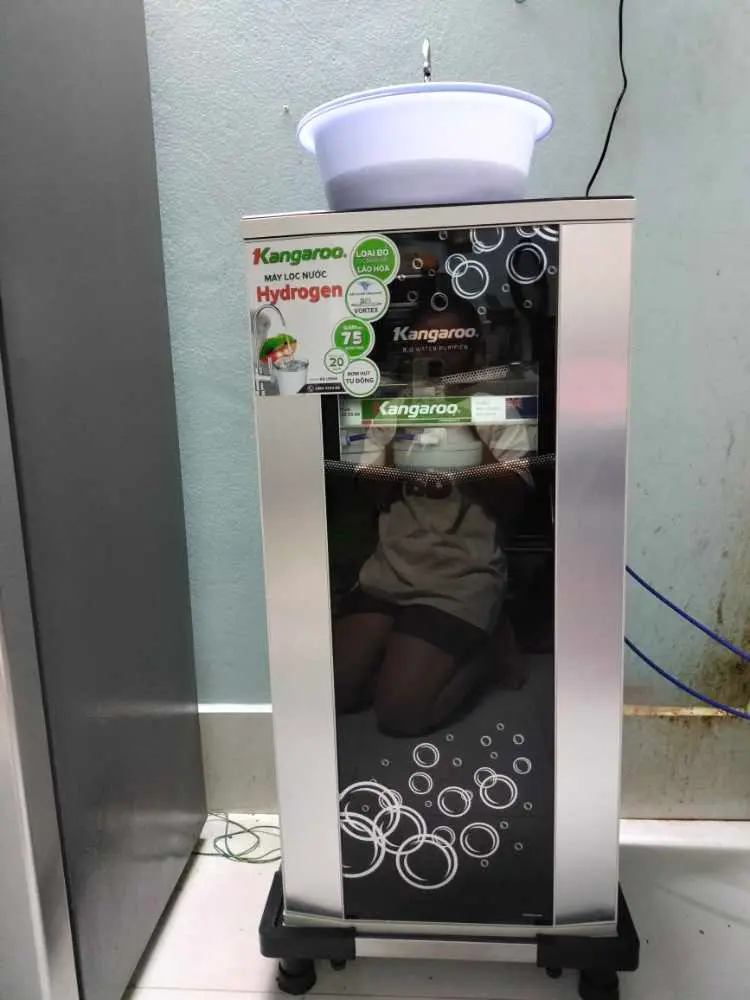 Khách hàng review Máy lọc nước RO Hydrogen Kangaroo VTU KG100HA 9 lõi 1