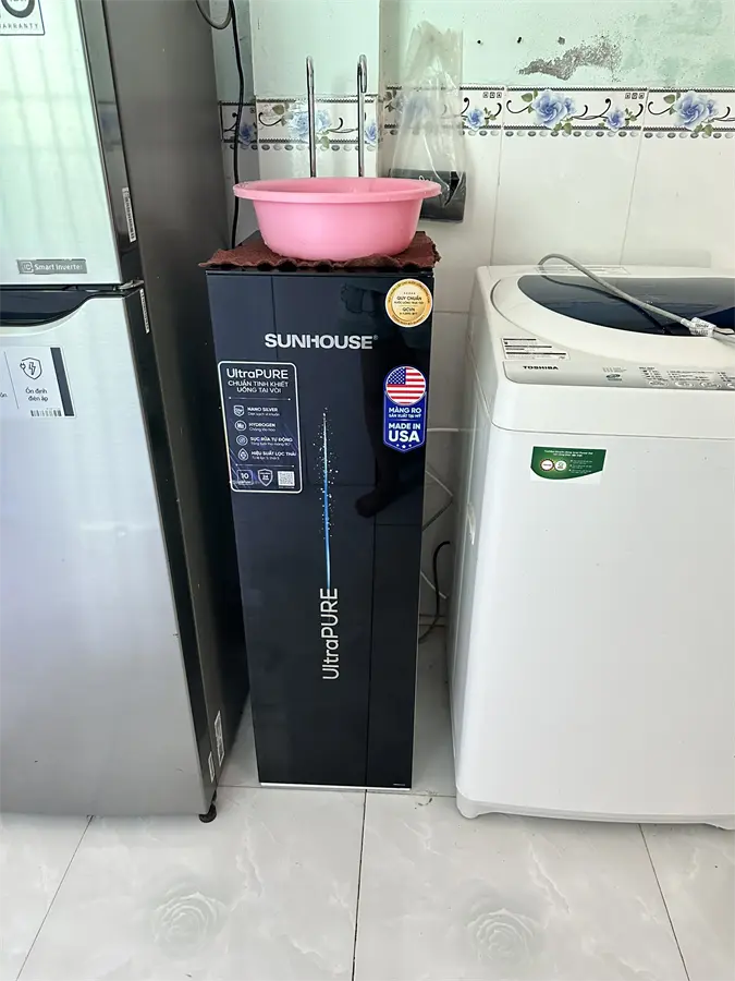 Khách hàng review Máy lọc nước RO nóng nguội lạnh Hydrogen Sunhouse UltraPURE SHA76210KL 10 lõi 20