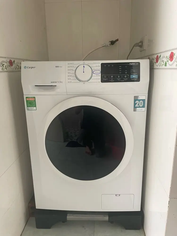 Khách hàng review Máy giặt Casper Inverter 10.5 KG WF-105I140BWC 2